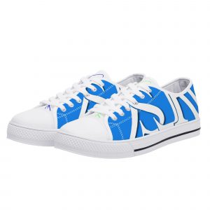 SLR WOMEN'S LIME GREEN/ROYAL BLUE  Low Top Canvas Shoes