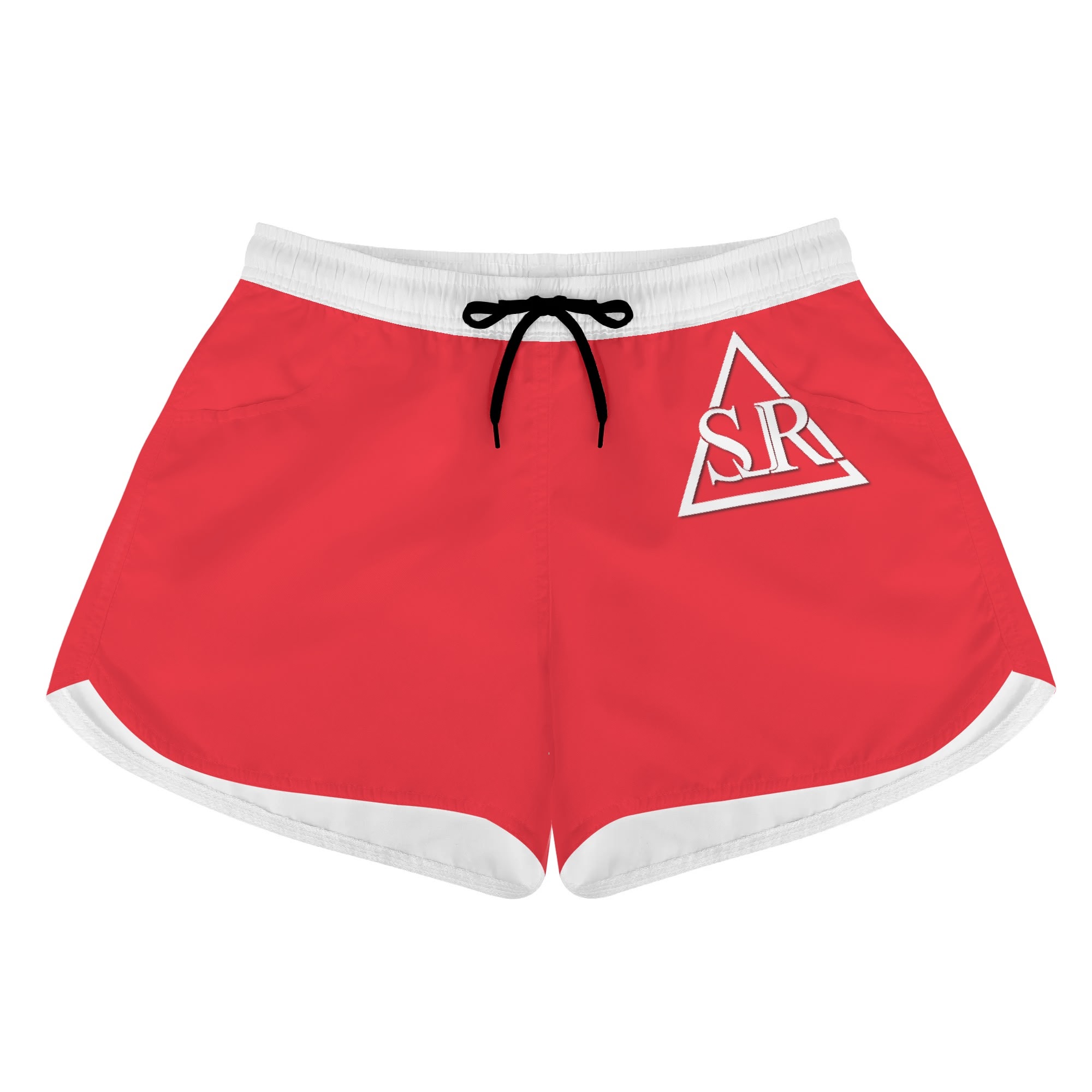 SLR RED/WHITE Women's Beach Shorts