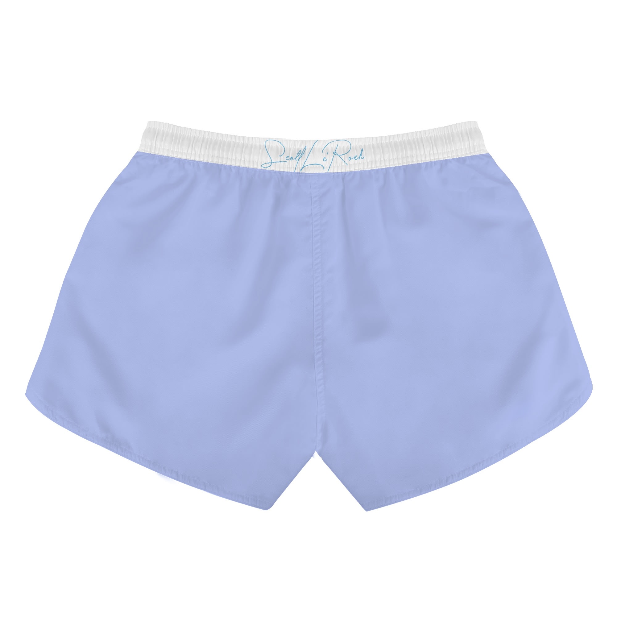 SLR SKY BLUE/WHITE Women's Beach Shorts - Image 2