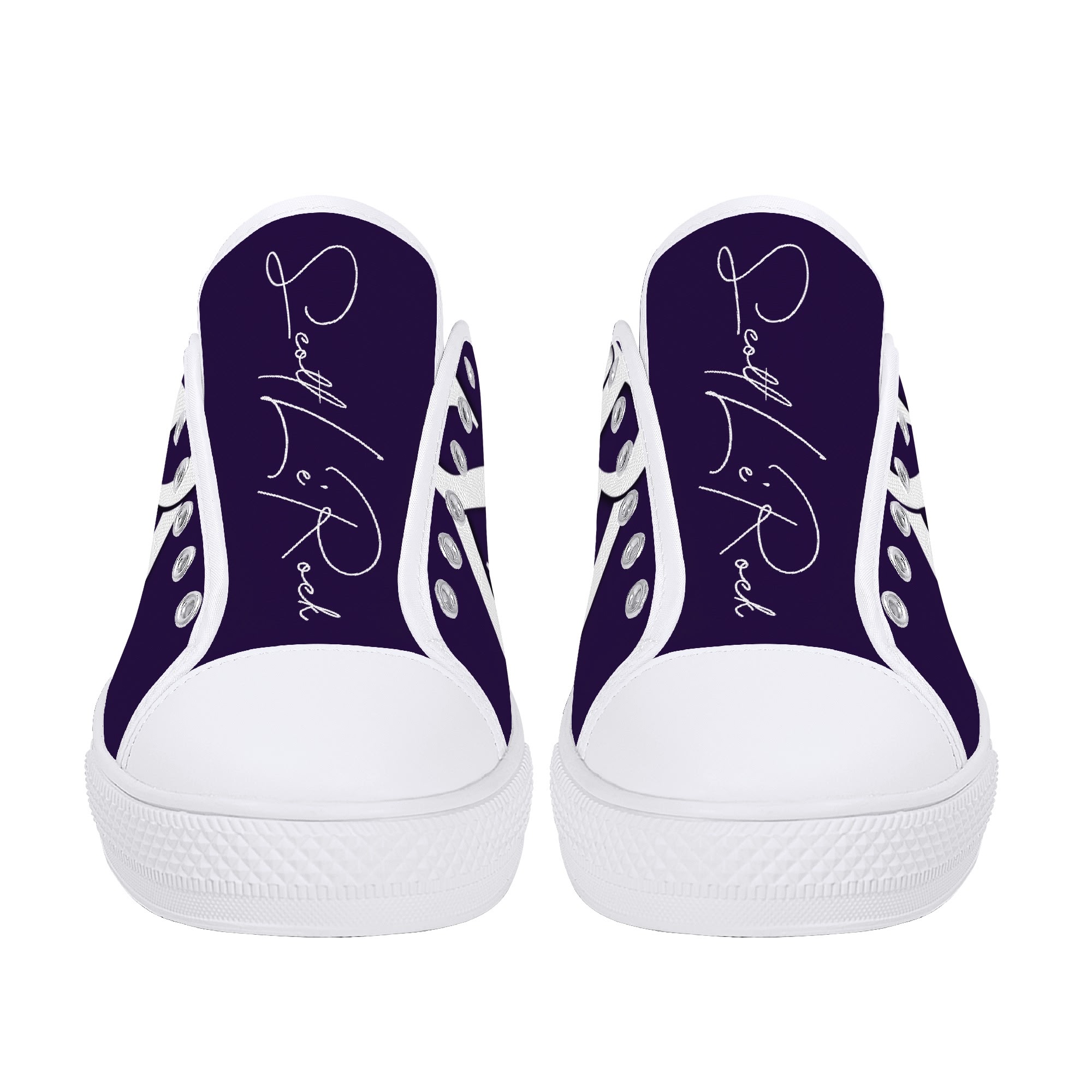 SLR NAVY BLUE Men's Low Top Shoes - Image 4