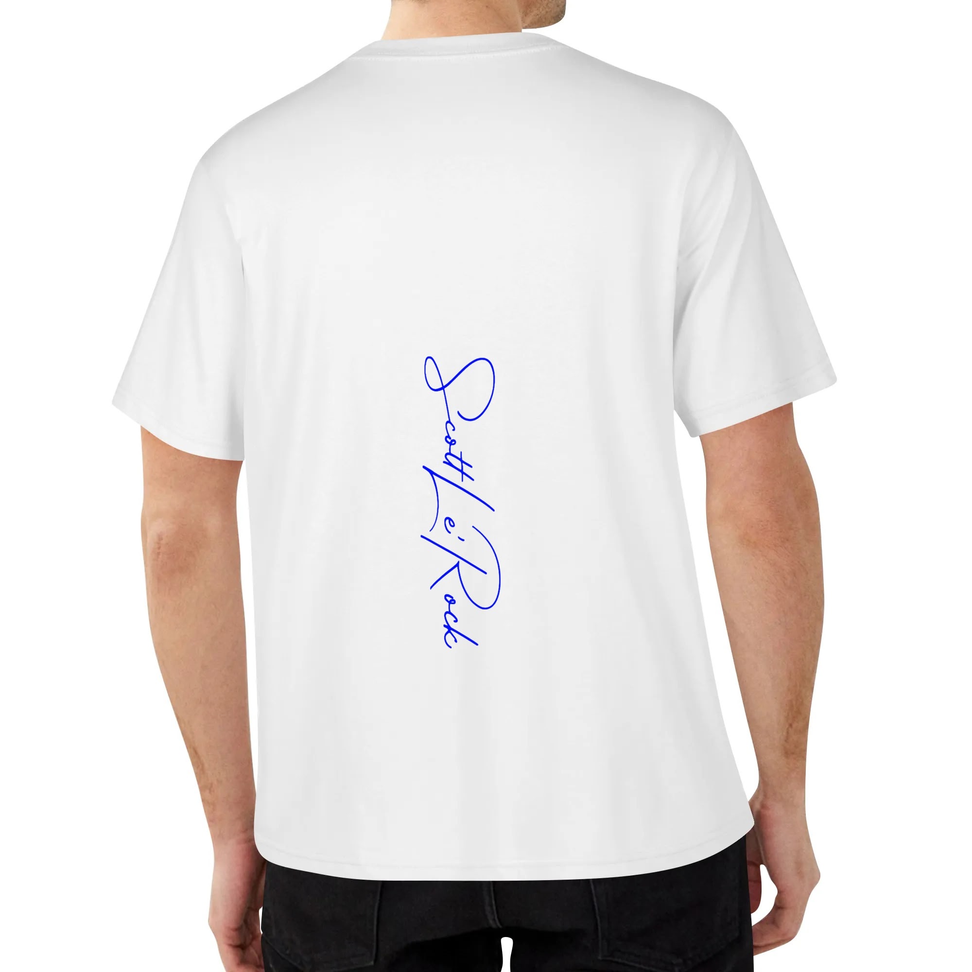 SLR RED/BLUE TRI-ANGLE men's T Shirt - Image 7