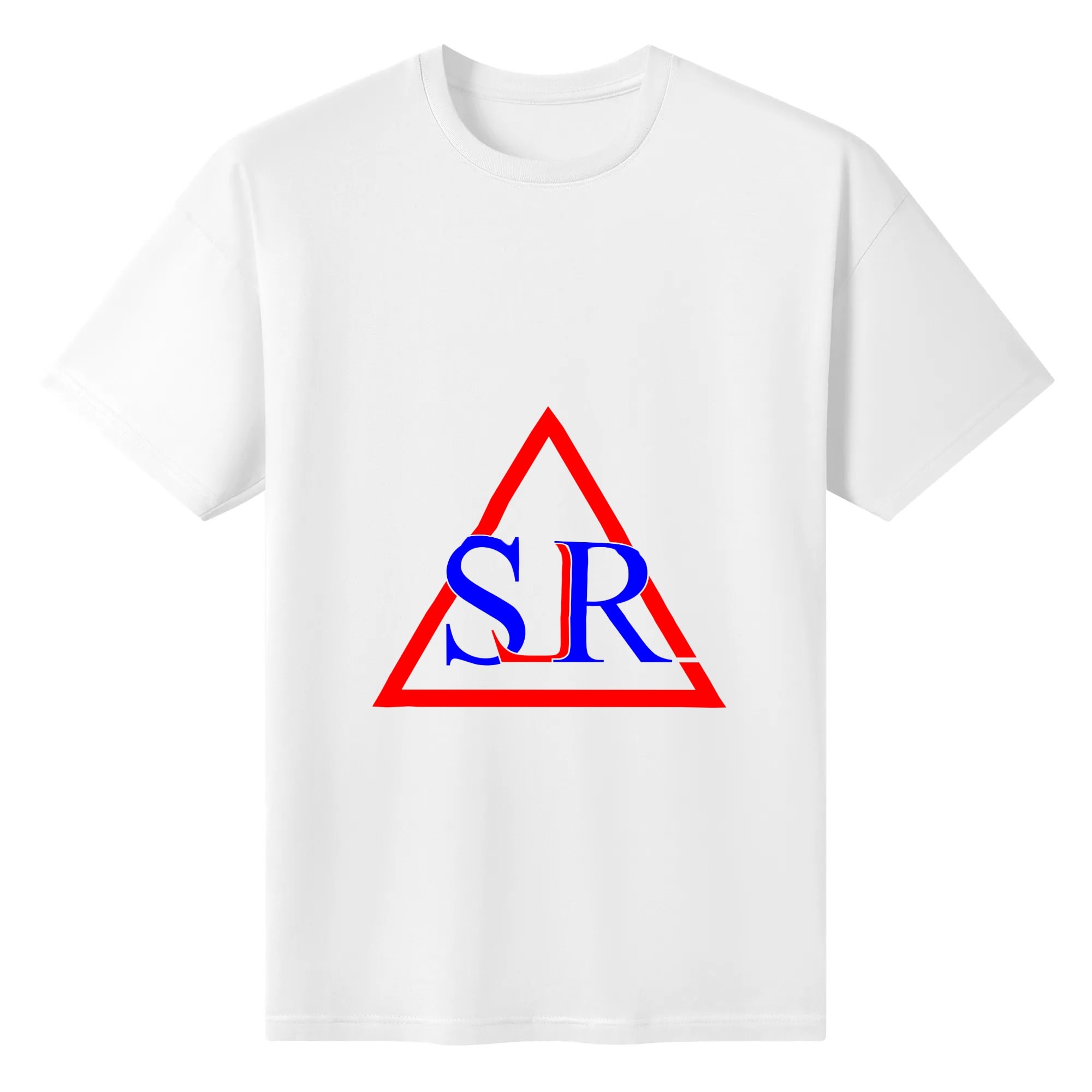 SLR RED/BLUE TRI-ANGLE men's T Shirt - Image 2