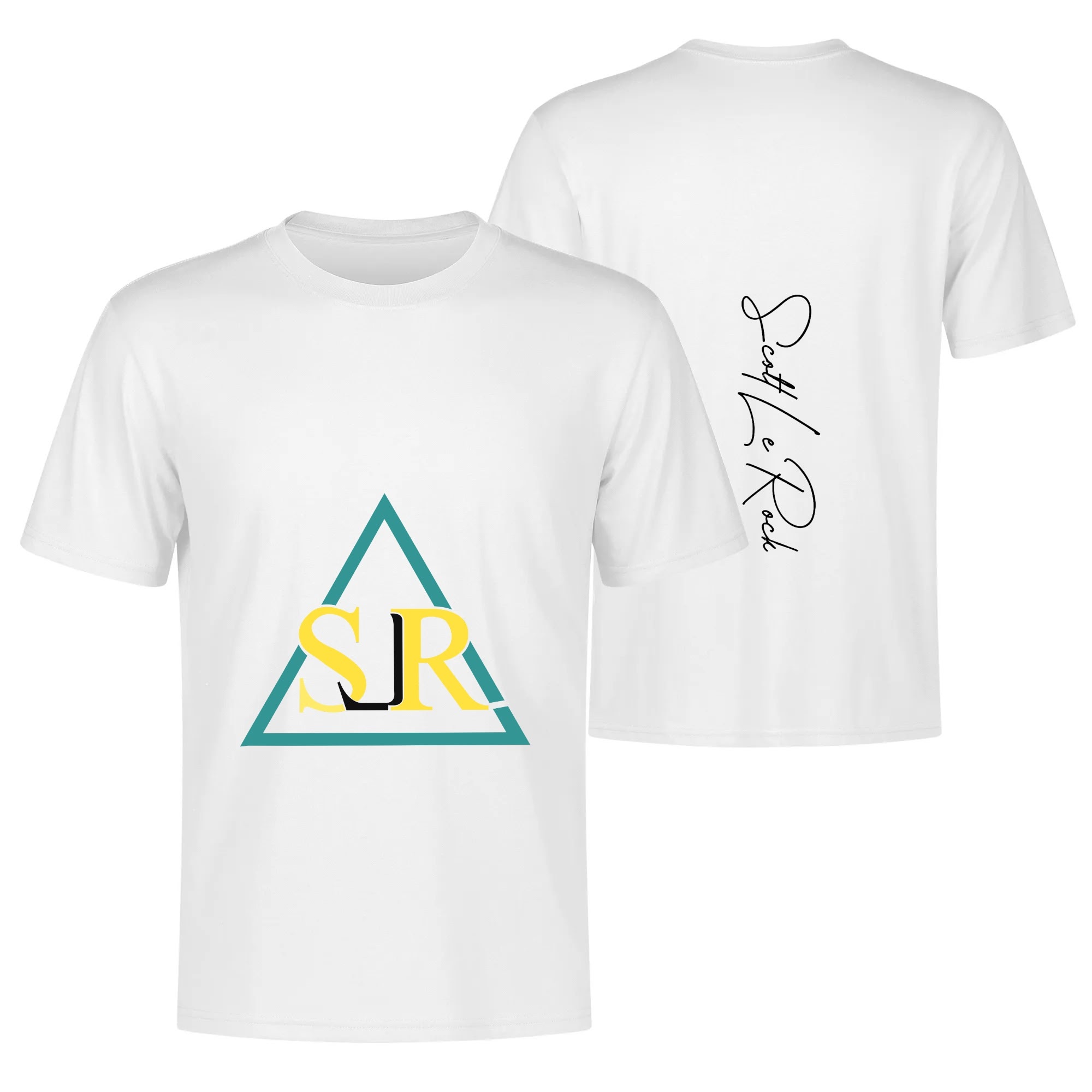 SLR GREEN/GOLD/BLACK TRI-ANGLE men's T Shirt