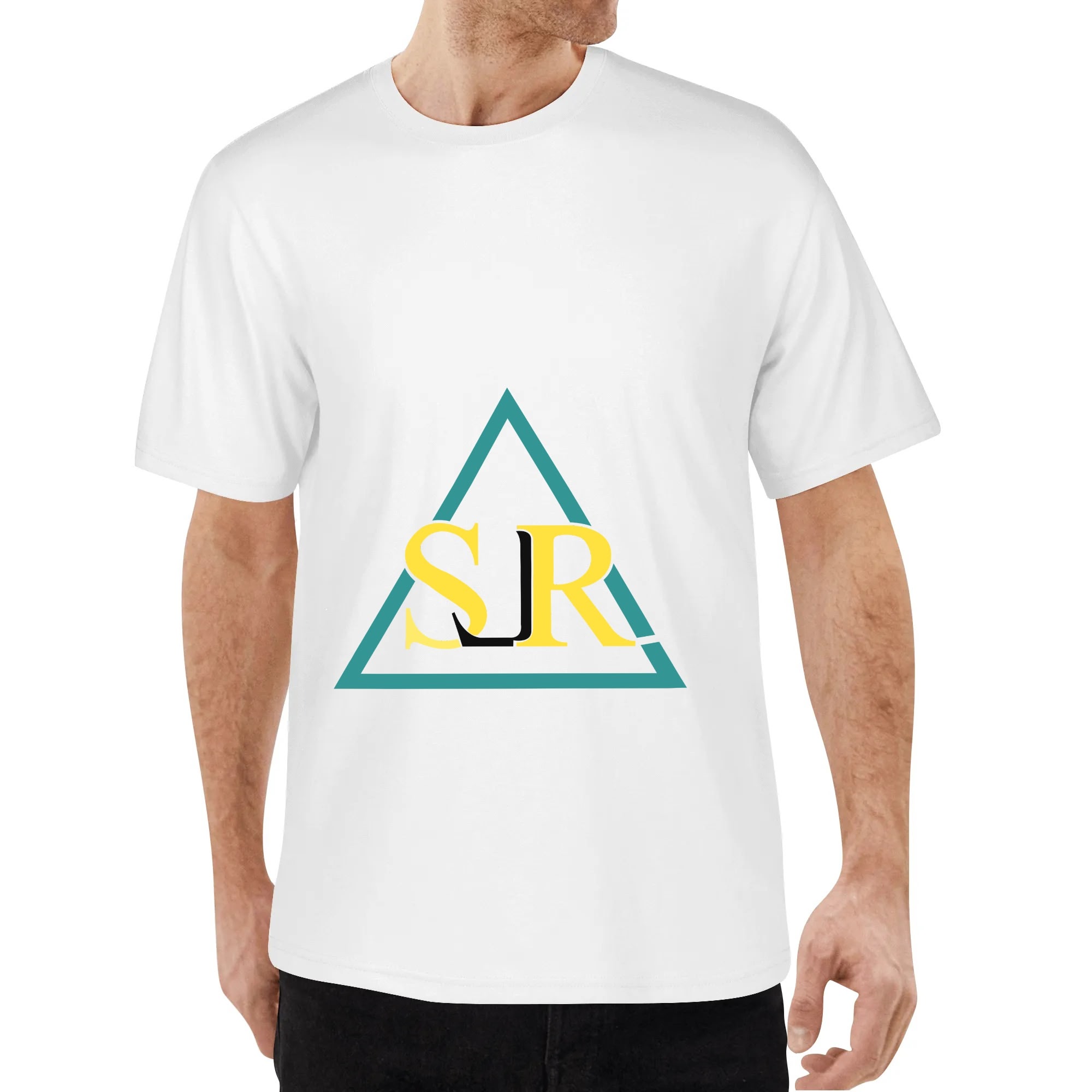 SLR GREEN/GOLD/BLACK TRI-ANGLE men's T Shirt - Image 4