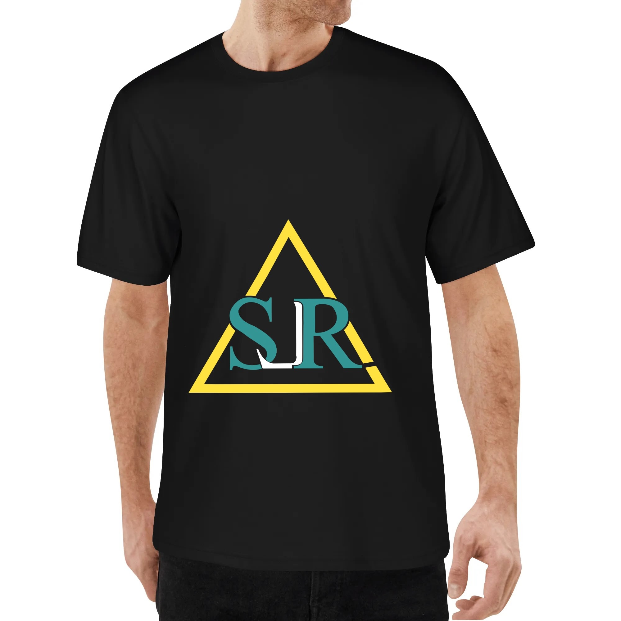 SLR GOLD/GREEN/WHITE TRI-ANGLE men's T Shirt - Image 4