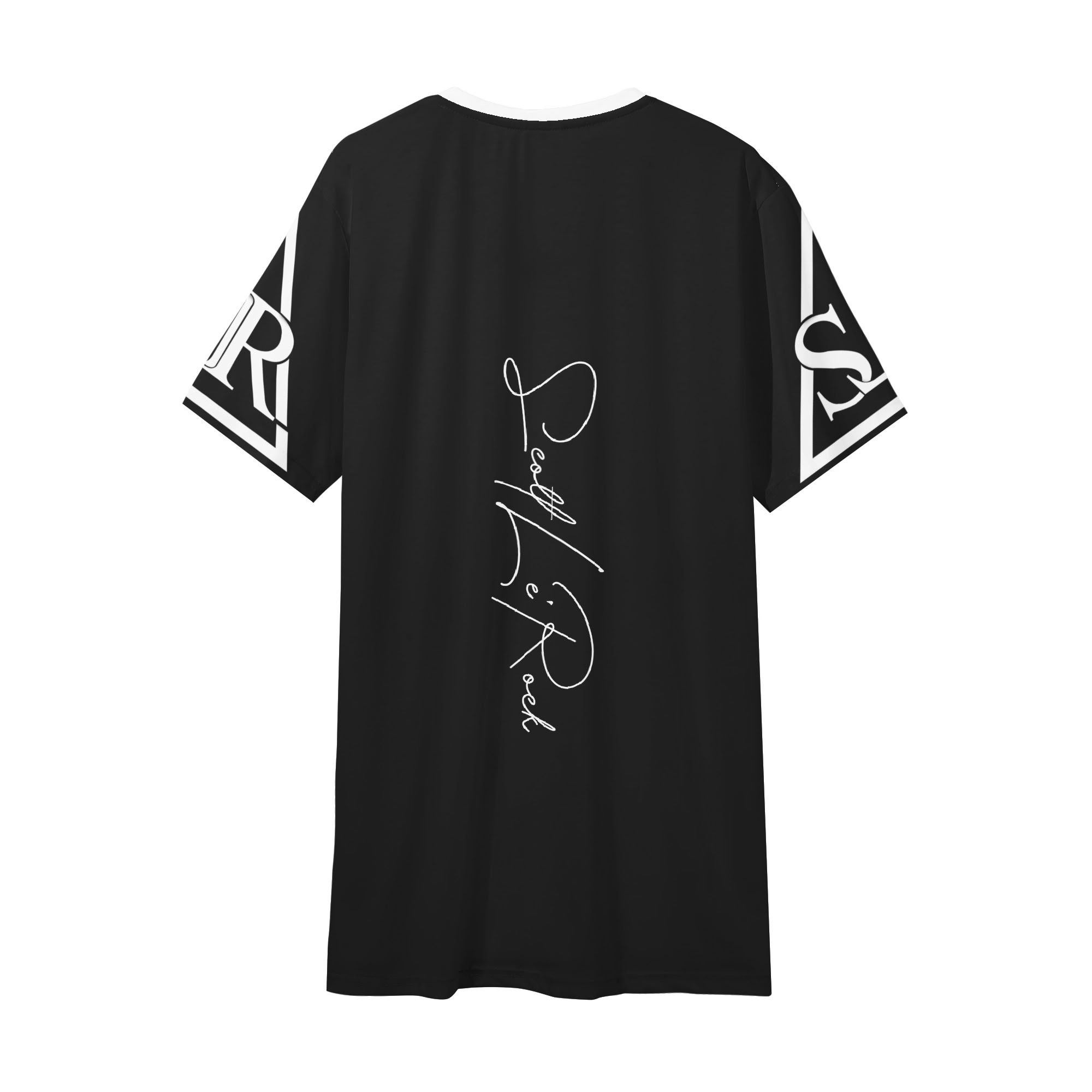 SLR Men's BLACK/WHITE Short Sleeve V Neck T-shirt - Image 2