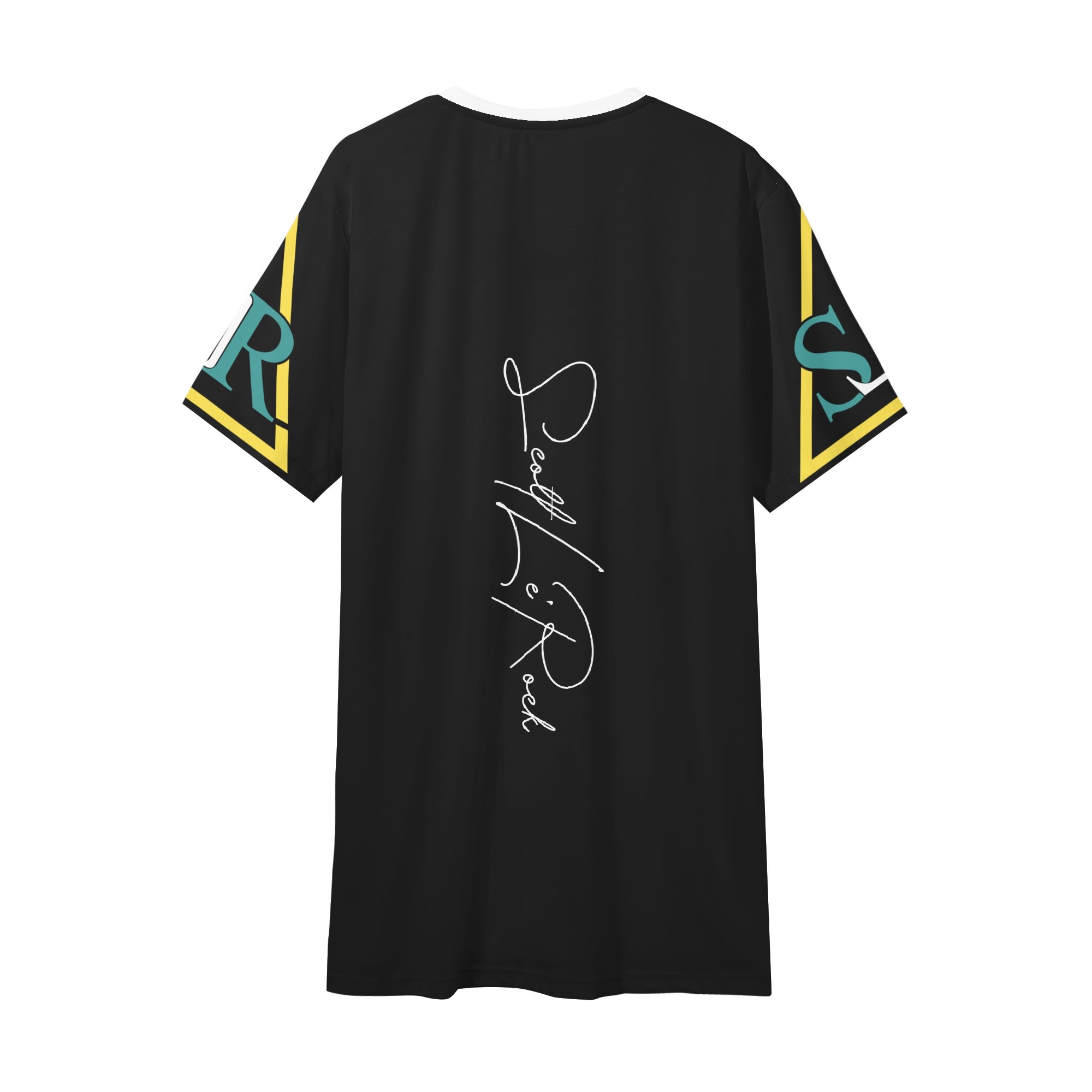SLR Men's BLACK/GOLD/GREEN Short Sleeve V Neck T-shirt - Image 2