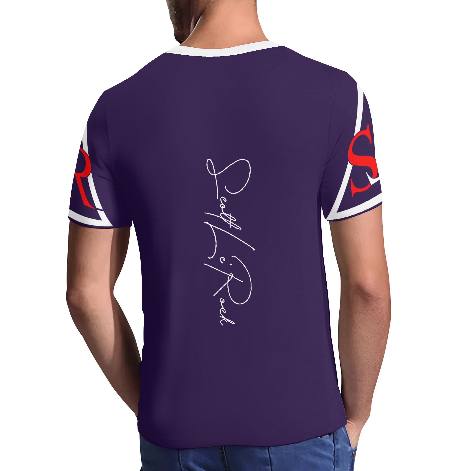 SLR Men's Short Sleeve V Neck American T-shirt - Image 4