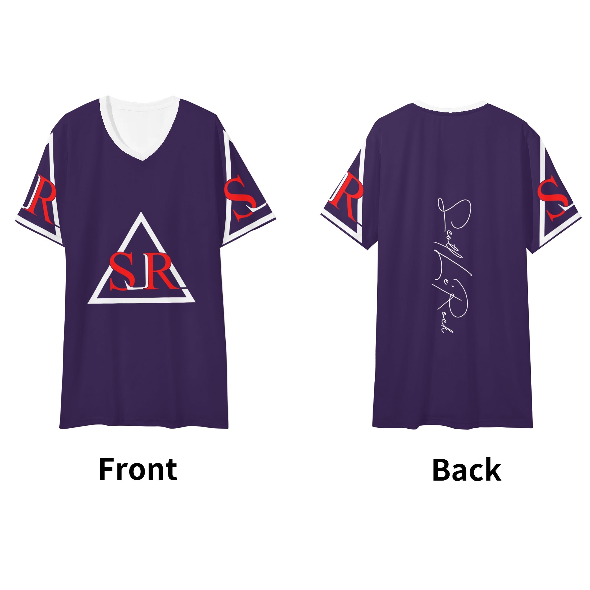 SLR Men's Short Sleeve V Neck American T-shirt - Image 5