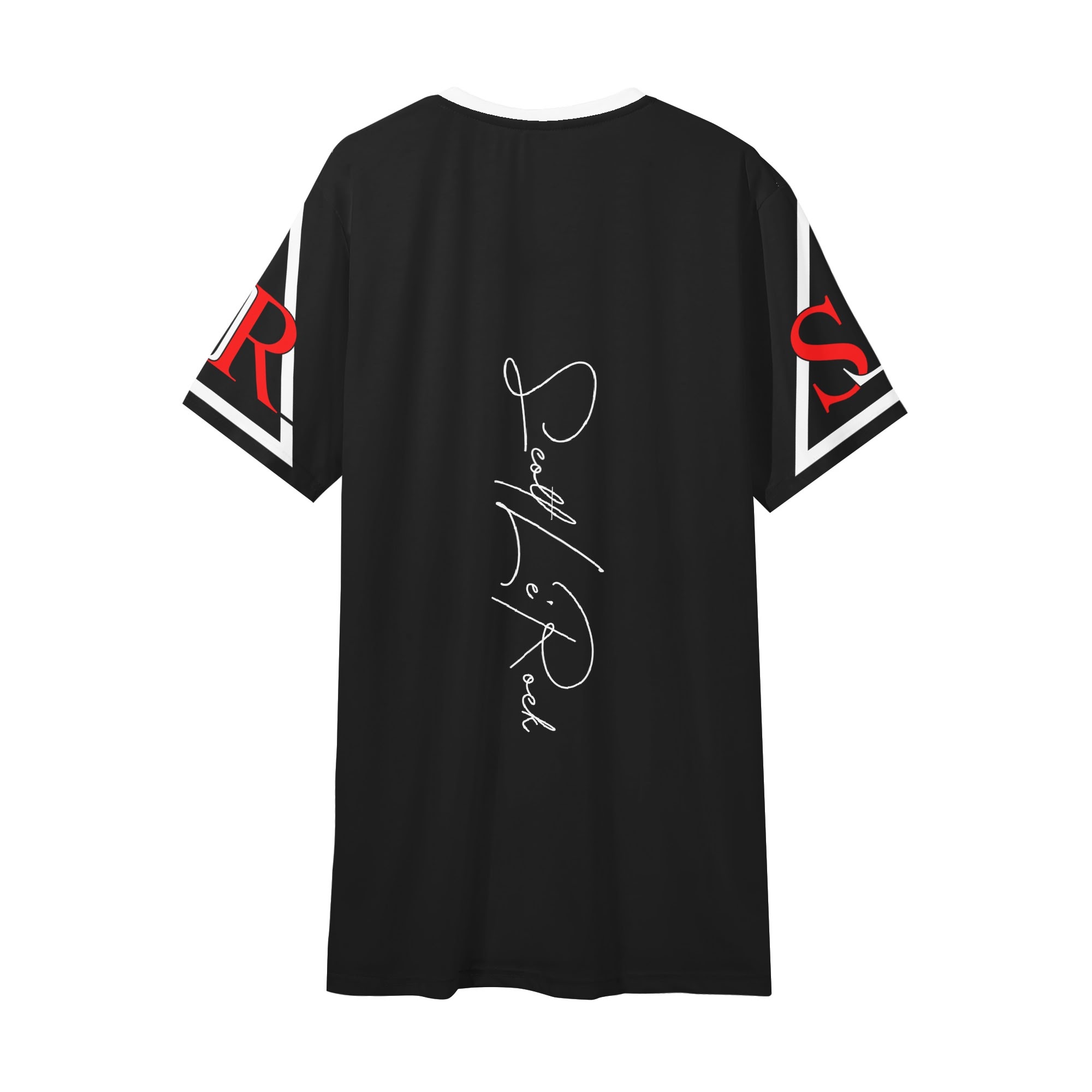 SLR Men's BLACK/RED/WHITE V Neck T-shirt - Image 2