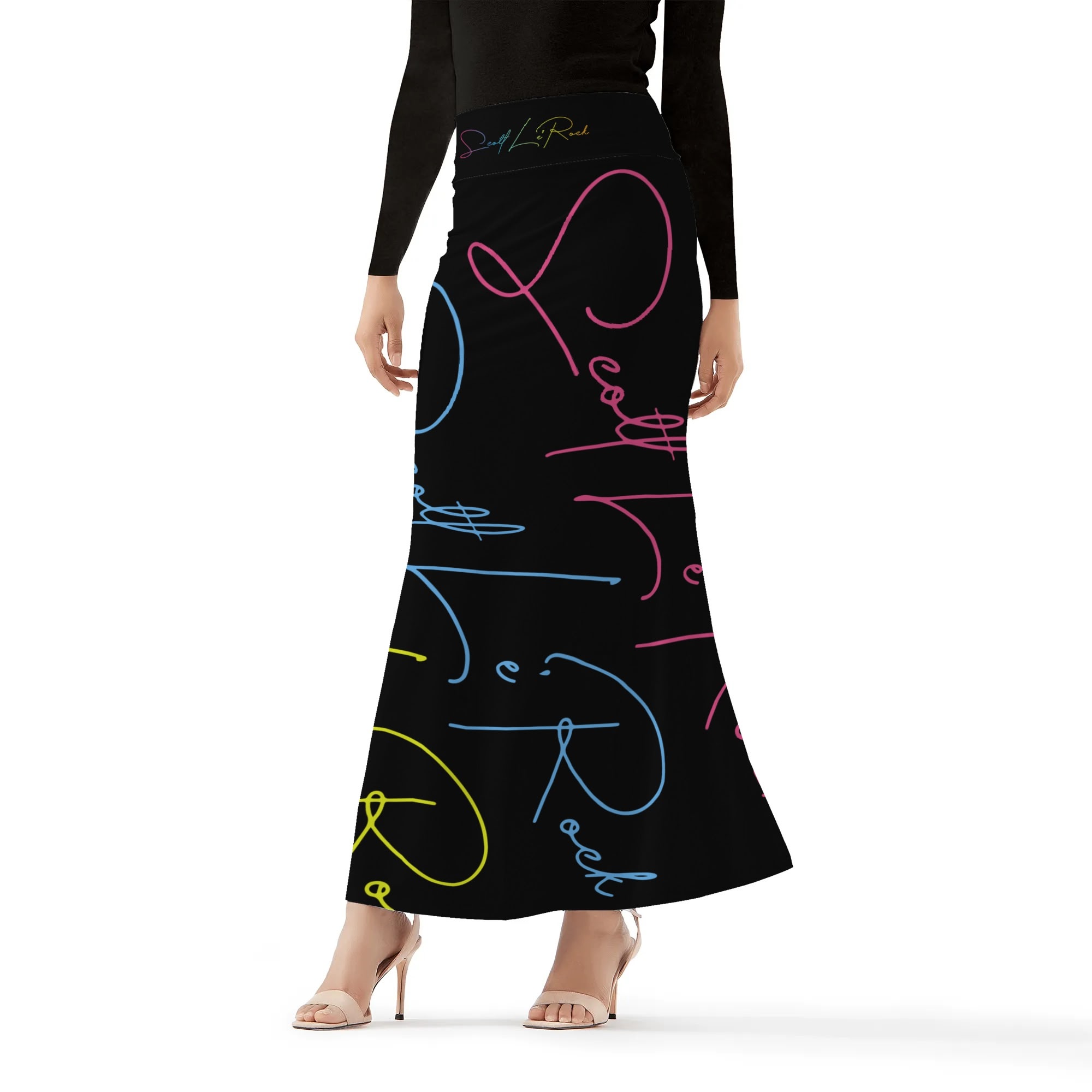 SLR WOMEN'S BLACK/TRI-COLOR SIGNATURE SKIRT - Image 3