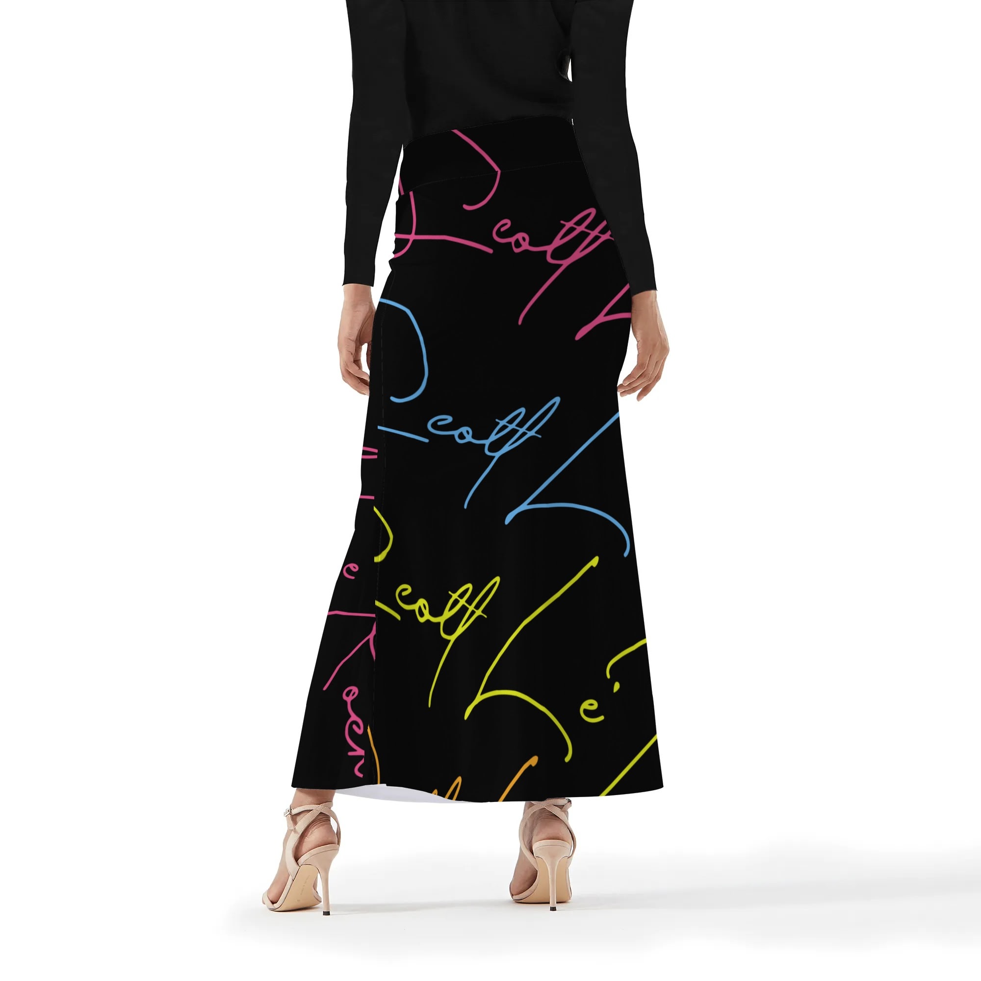 SLR WOMEN'S BLACK/TRI-COLOR SIGNATURE SKIRT - Image 4