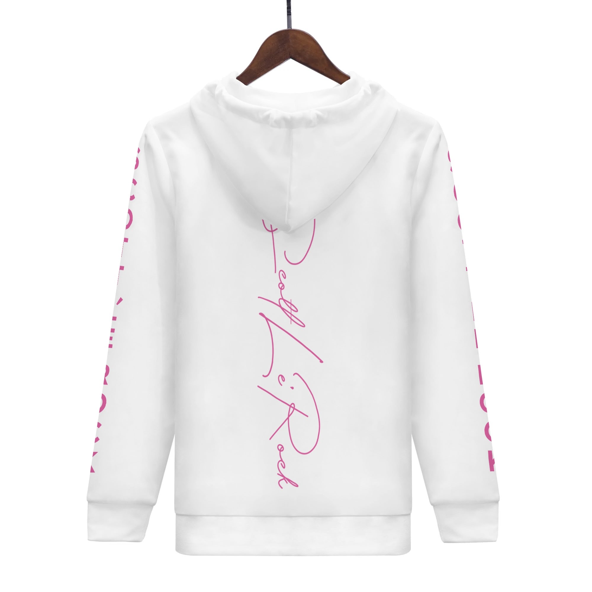 SLR Women's White/Pink Zip Up Hoodie - Image 7