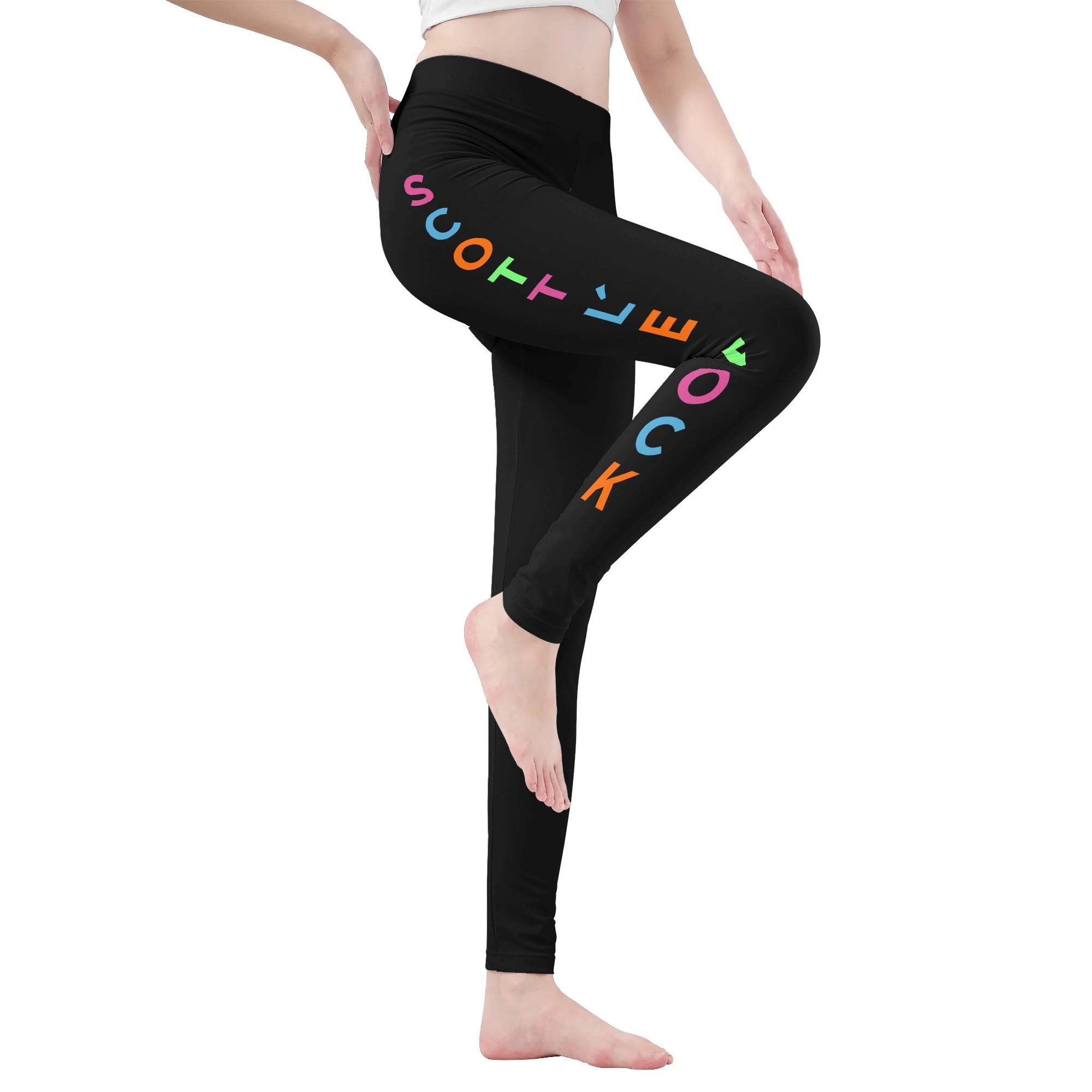 SLR Women's Black/Tri-Color Leggings - Image 2