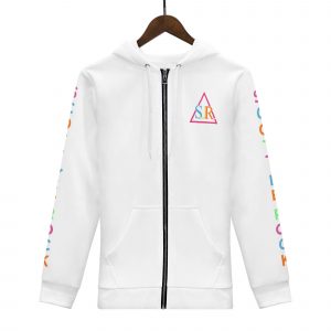 SLR Women's White/Tri-color #2 Zip Up Hoodie