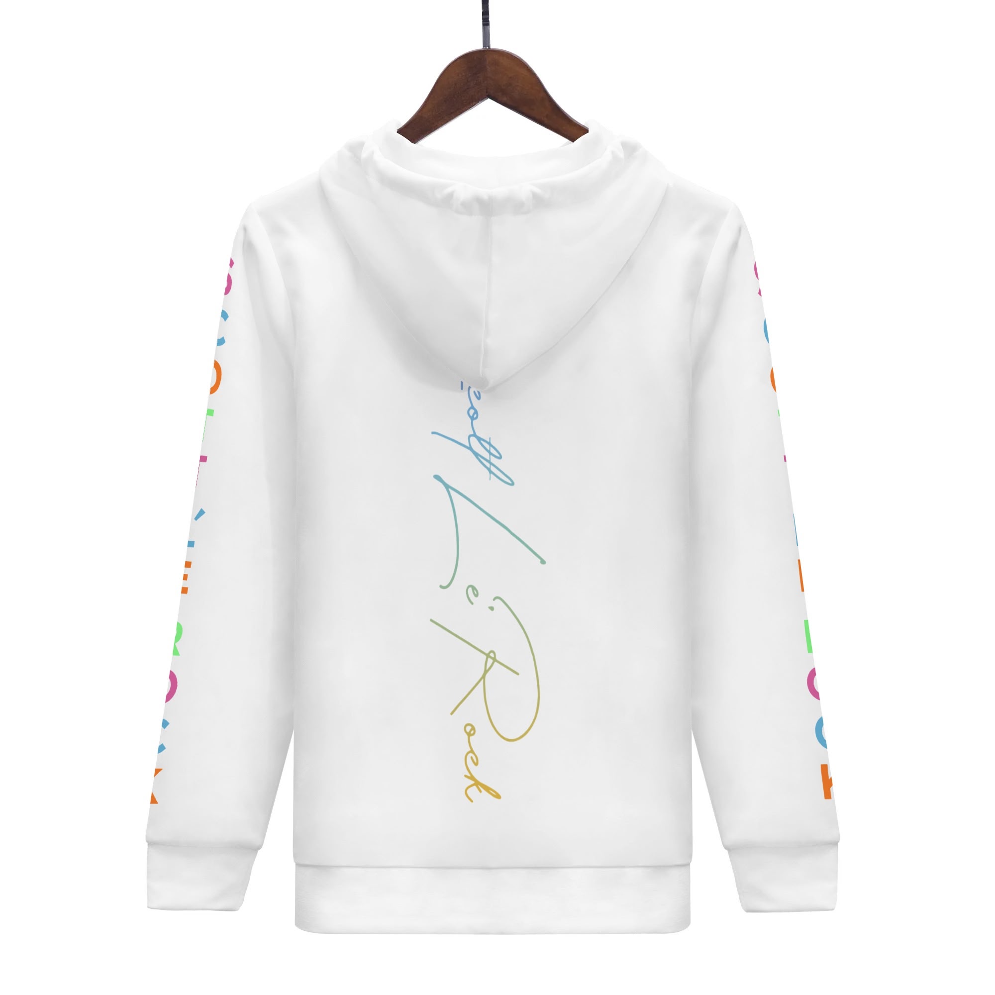 SLR Women's White/Tri-color #2 Zip Up Hoodie - Image 7
