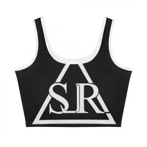 SLR Women's Black/White Sleeveless Crop Top