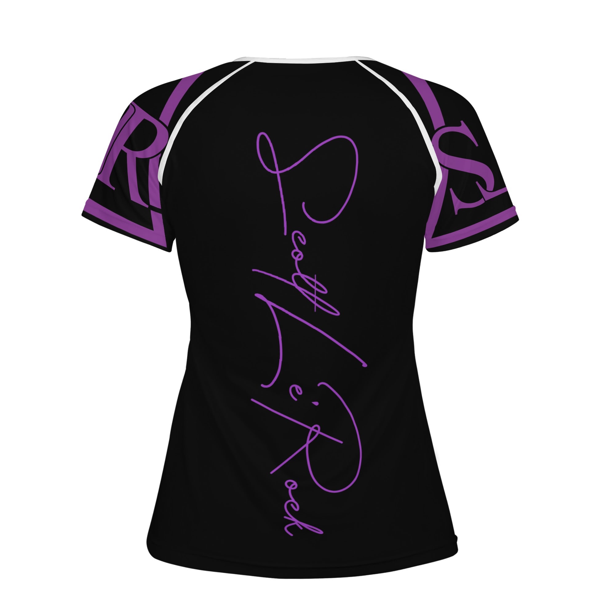 SLR Black/Purple Women's T shirt - Image 2