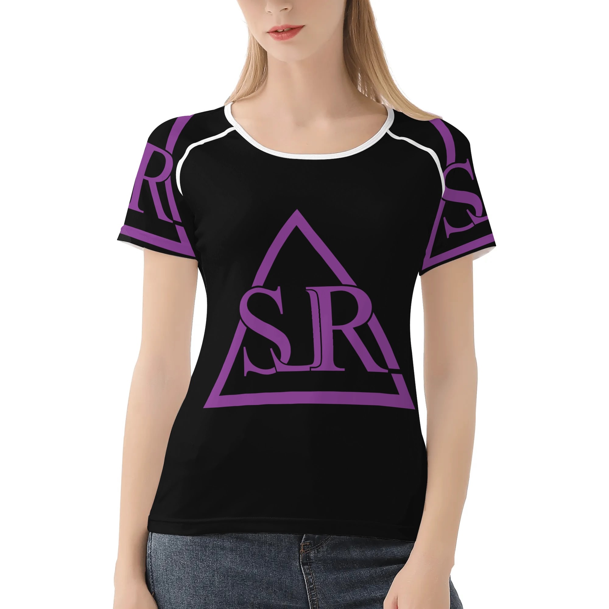 SLR Black/Purple Women's T shirt - Image 3
