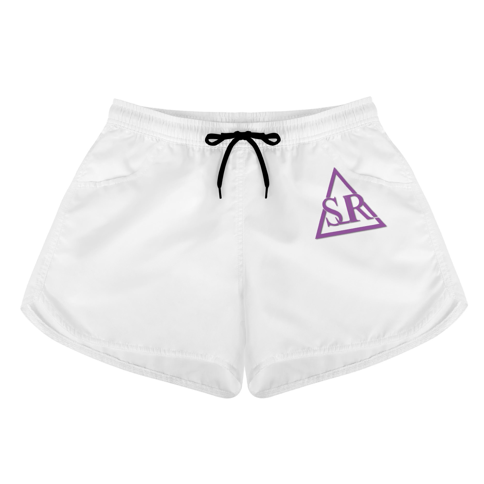 SLR White/Purple Women's Beach Shorts
